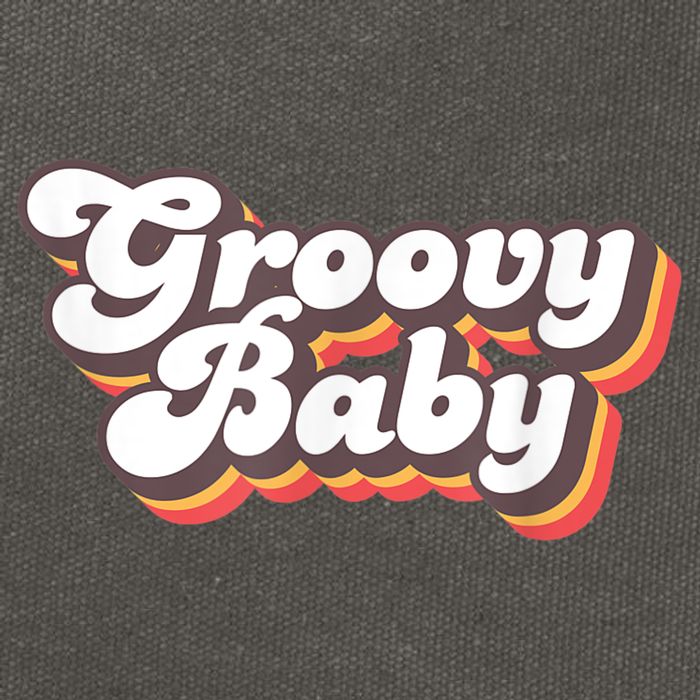 Retro Seventies Style Groovy Baby 70s Fancy Dress Cotton Canvas Backpack