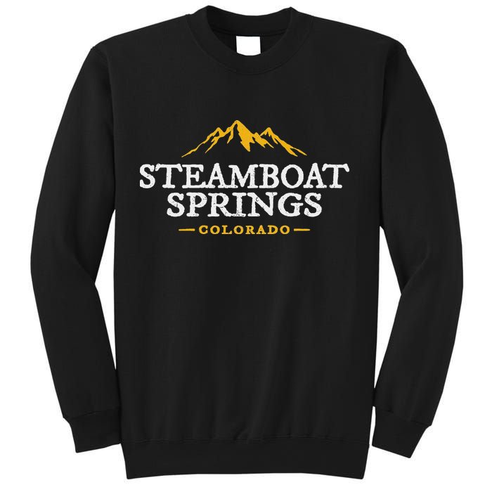 Retro Steamboat Springs Souvenir Mountain Colorado Sweatshirt