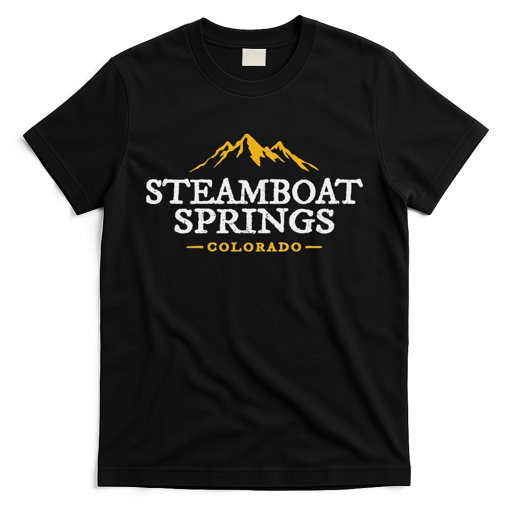Retro Steamboat Springs Souvenir Mountain Colorado T-Shirt