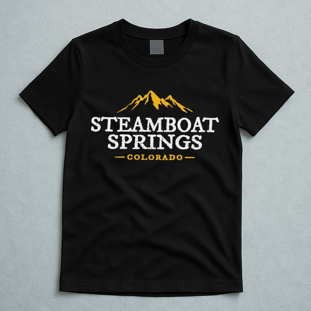 Retro Steamboat Springs Souvenir Mountain Colorado T-Shirt