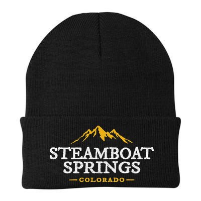 Retro Steamboat Springs Souvenir Mountain Colorado Beanie