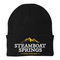 Retro Steamboat Springs Souvenir Mountain Colorado Beanie