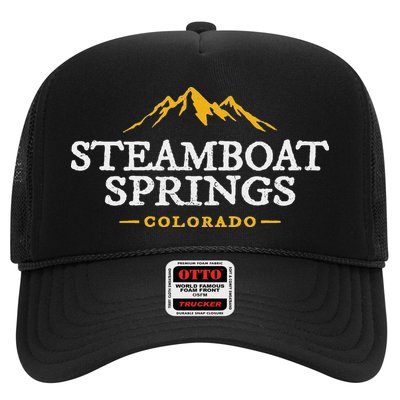 Retro Steamboat Springs Souvenir Mountain Colorado Hat