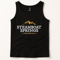Retro Steamboat Springs Souvenir Mountain Colorado Tank Top