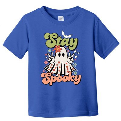 Retro Stay Spooky Ghost Print Meaningful Gift Toddler T-Shirt