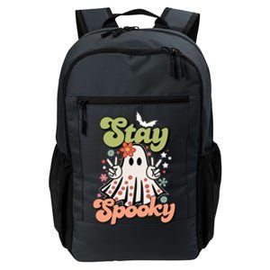 Retro Stay Spooky Ghost Print Meaningful Gift Daily Commute Backpack