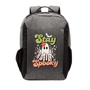 Retro Stay Spooky Ghost Print Meaningful Gift Vector Backpack