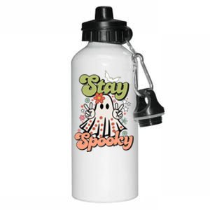 Retro Stay Spooky Ghost Print Meaningful Gift Aluminum Water Bottle