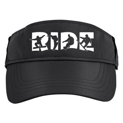 Ride Snowboard Snowboarder Gift Christmas Snowboarding Gift Adult Drive Performance Visor