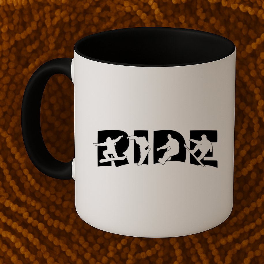 Ride Snowboard Snowboarder Gift Christmas Snowboarding Gift Mug