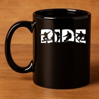 Ride Snowboard Snowboarder Gift Christmas Snowboarding Gift 11oz C Handle Ceramic Mug
