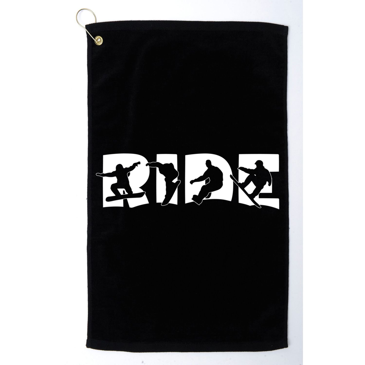 Ride Snowboard Snowboarder Gift Christmas Snowboarding Gift Golf Towel
