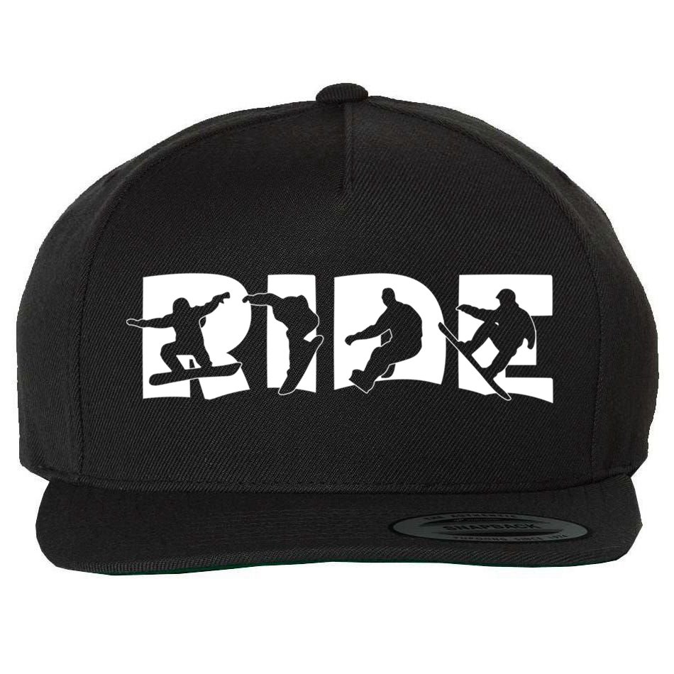 Ride Snowboard Snowboarder Gift Christmas Snowboarding Gift Wool Snapback Cap
