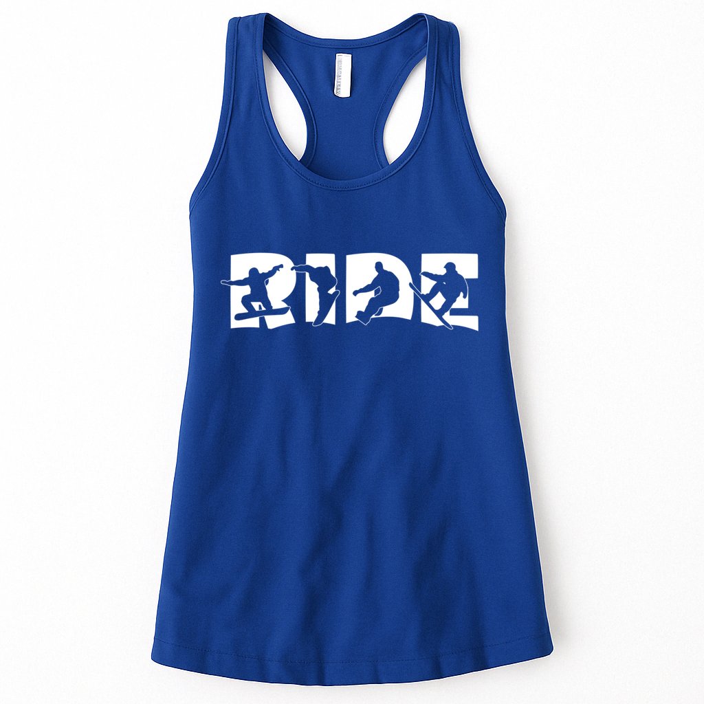 Ride Snowboard Snowboarder Gift Christmas Snowboarding Gift Womens Tank Top