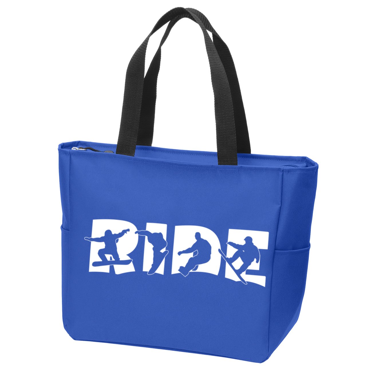 Ride Snowboard Snowboarder Gift Christmas Snowboarding Gift Zip Tote Bag