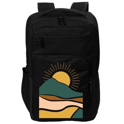 Retro Sunset Summer Graphic Design Impact Tech Backpack