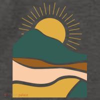 Retro Sunset Summer Graphic Design Vector Backpack