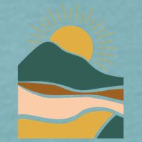 Retro Sunset Summer Graphic Design Sueded Cloud Jersey T-Shirt