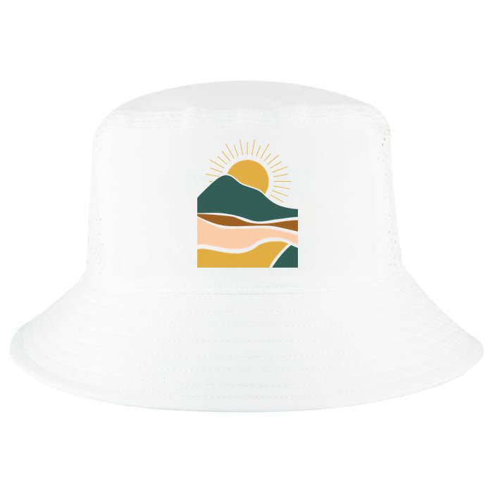 Retro Sunset Summer Graphic Design Cool Comfort Performance Bucket Hat