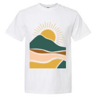 Retro Sunset Summer Graphic Design Garment-Dyed Heavyweight T-Shirt