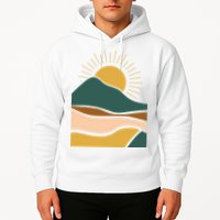Retro Sunset Summer Graphic Design Hoodie