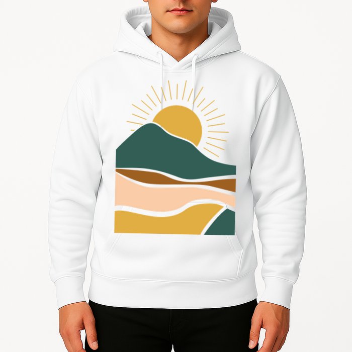 Retro Sunset Summer Graphic Design Hoodie