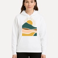 Retro Sunset Summer Graphic Design Hoodie