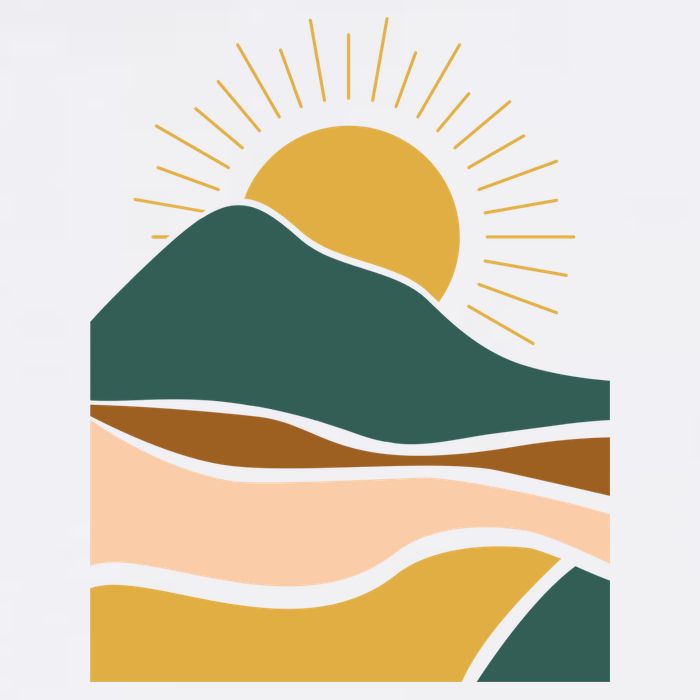 Retro Sunset Summer Graphic Design Hoodie