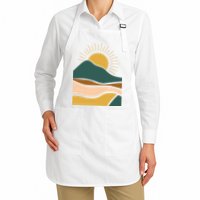 Retro Sunset Summer Graphic Design Apron