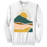 Retro Sunset Summer Graphic Design Sweatshirt