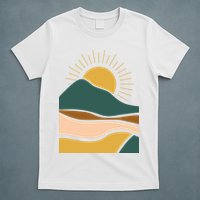 Retro Sunset Summer Graphic Design T-Shirt