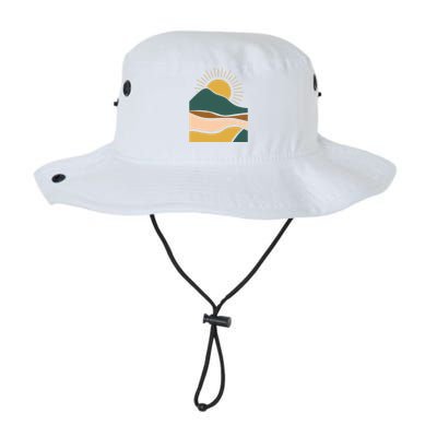 Retro Sunset Summer Graphic Design Legacy Cool Fit Booney Bucket Hat