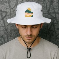 Retro Sunset Summer Graphic Design Legacy Cool Fit Booney Bucket Hat