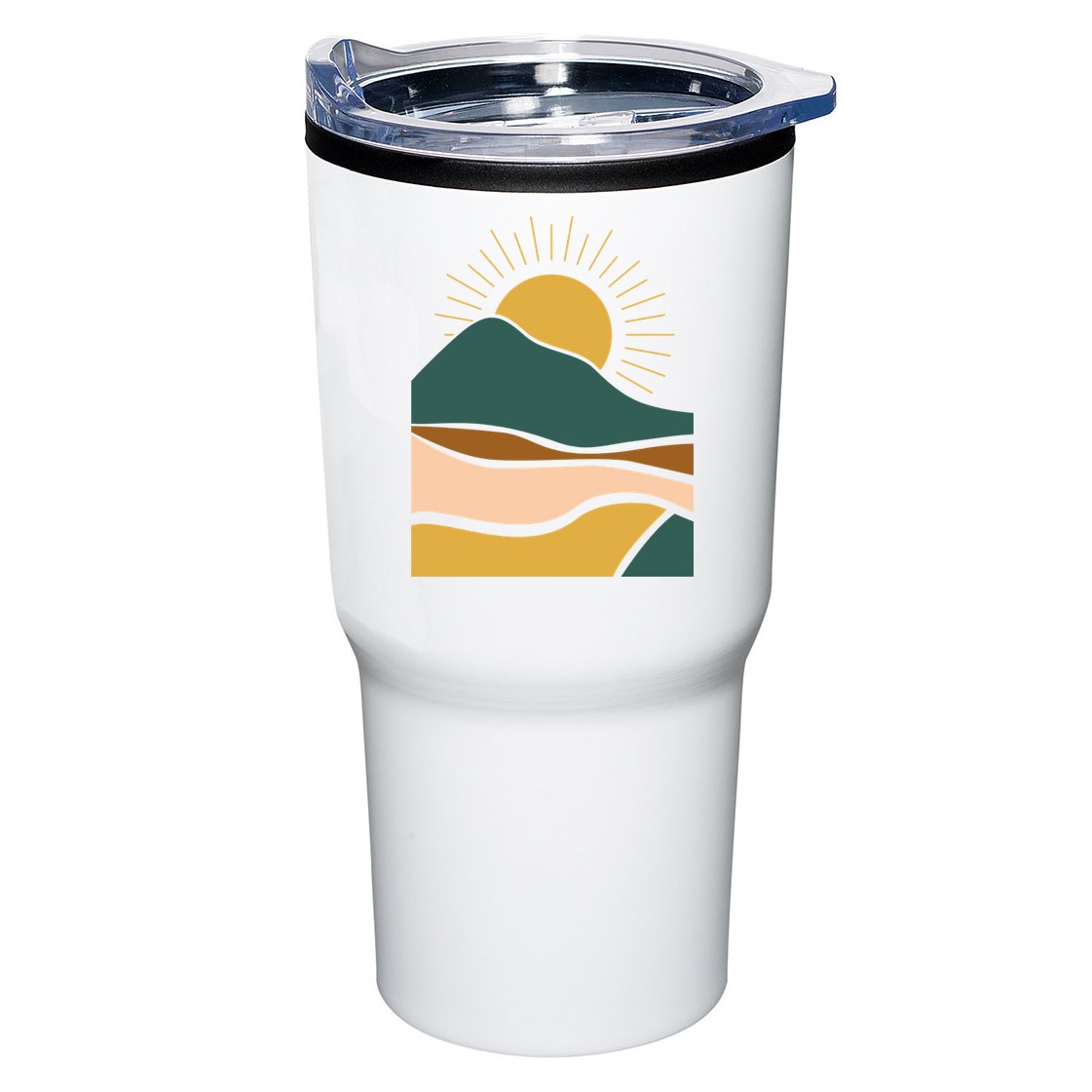 Retro Sunset Summer Graphic Design Tumbler