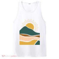 Retro Sunset Summer Graphic Design PosiCharge Competitor Tank