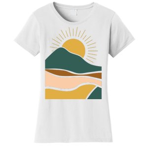 Retro Sunset Summer Graphic Design Women's T-Shirt