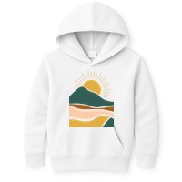 Retro Sunset Summer Graphic Design Kids Hoodie