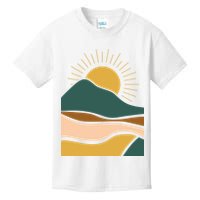 Retro Sunset Summer Graphic Design Kids T-Shirt