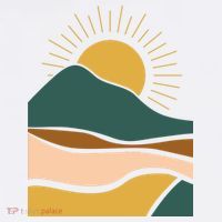 Retro Sunset Summer Graphic Design Kids T-Shirt