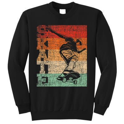 Retro Skate Skateboarder Skateboard Skateboarding Skater Sweatshirt