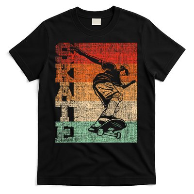 Retro Skate Skateboarder Skateboard Skateboarding Skater T-Shirt