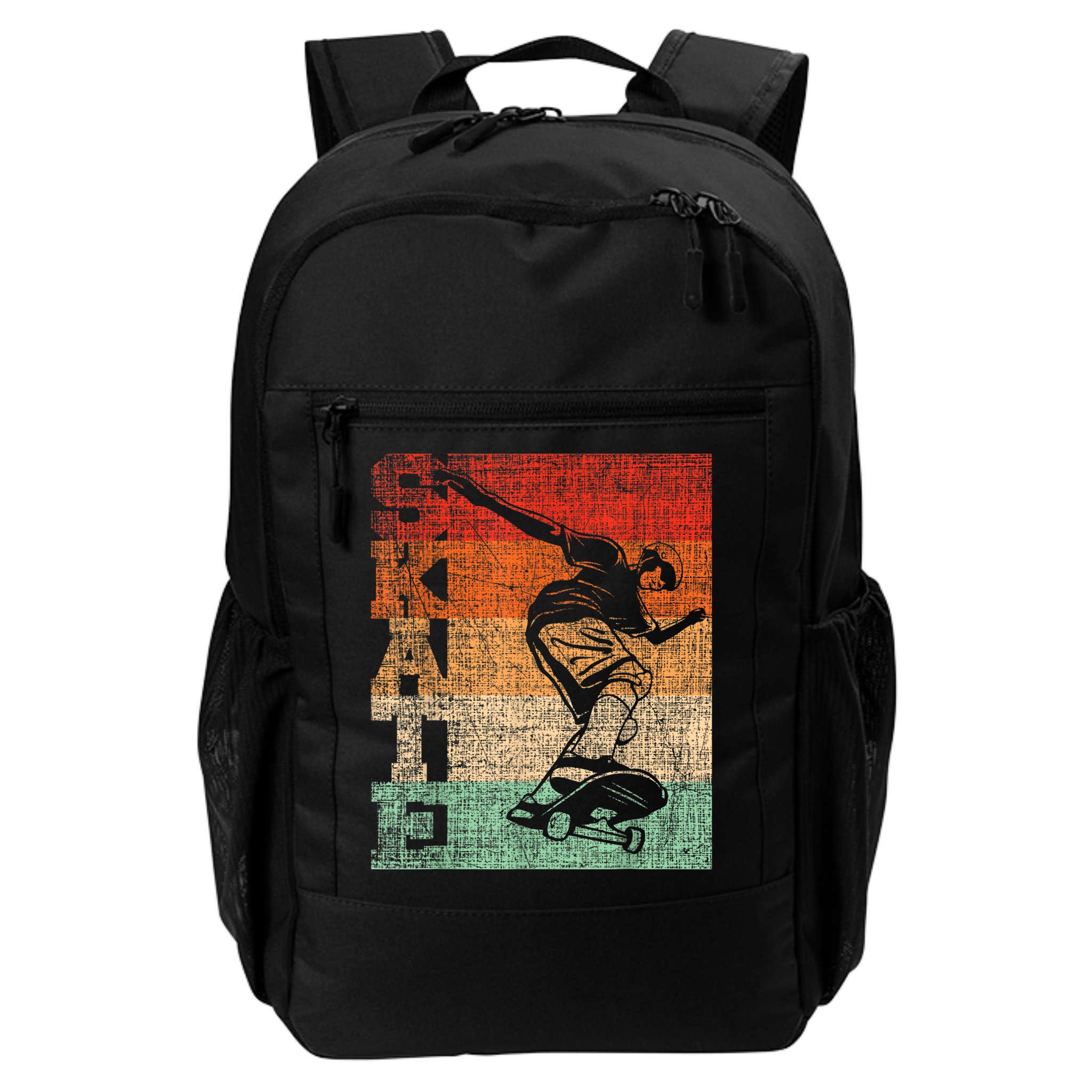 Retro Skate Skateboarder Skateboard Skateboarding Skater Backpack