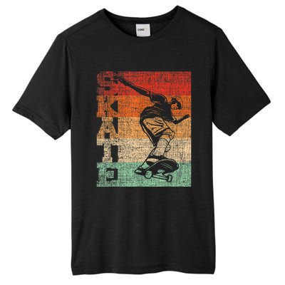 Retro Skate Skateboarder Skateboard Skateboarding Skater Tall Fusion ChromaSoft Performance T-Shirt