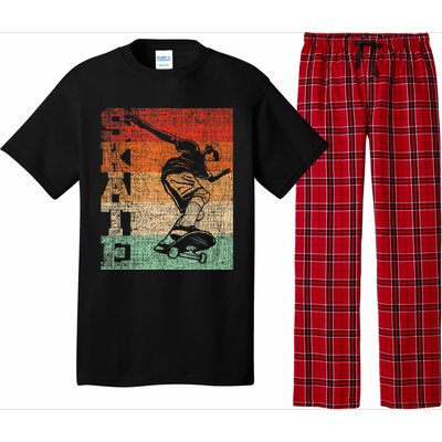 Retro Skate Skateboarder Skateboard Skateboarding Skater Pajama Set