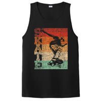 Retro Skate Skateboarder Skateboard Skateboarding Skater PosiCharge Competitor Tank