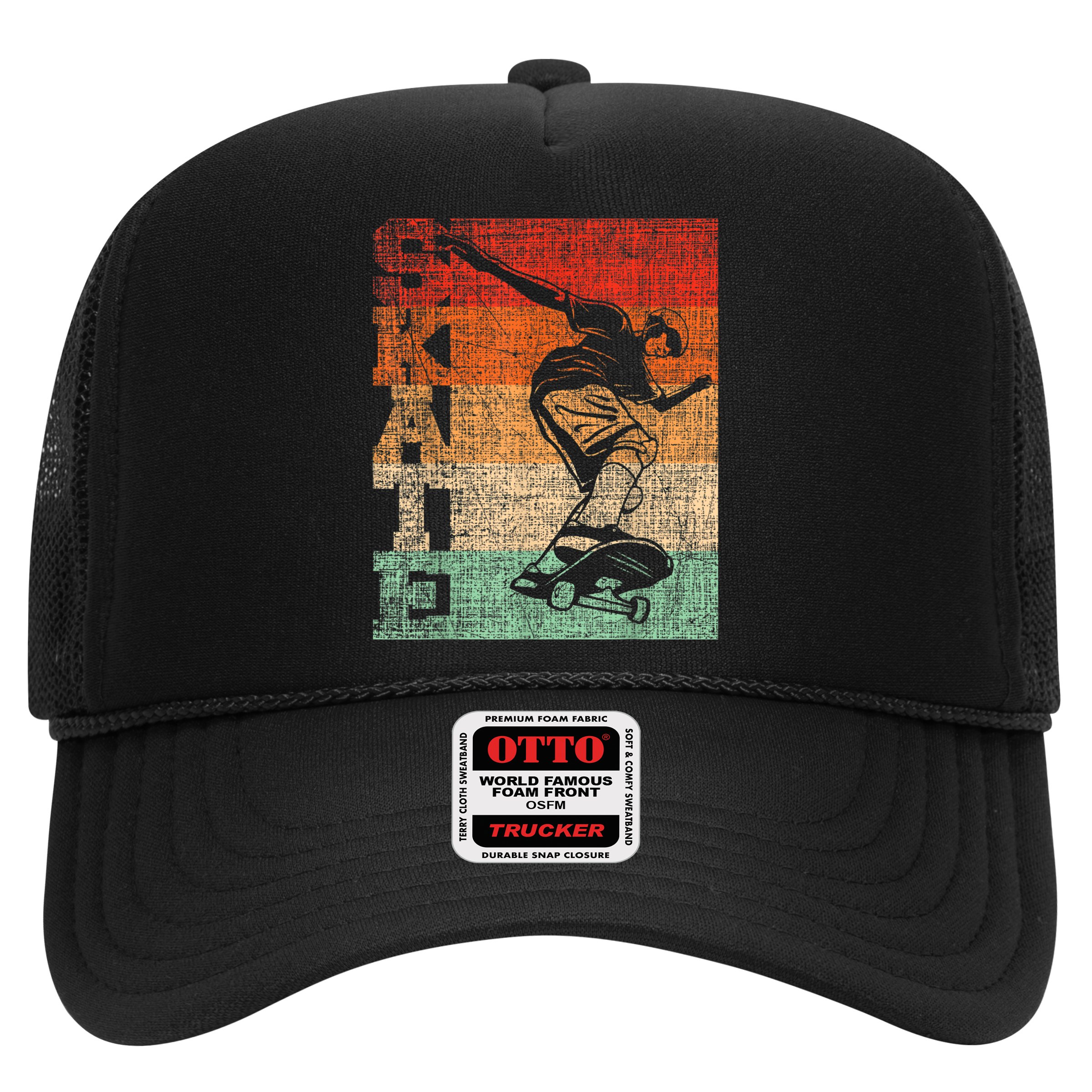 Retro Skate Skateboarder Skateboard Skateboarding Skater Hat