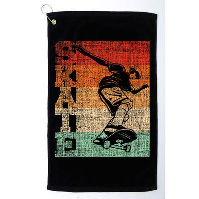 Retro Skate Skateboarder Skateboard Skateboarding Skater Golf Towel