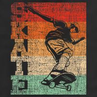 Retro Skate Skateboarder Skateboard Skateboarding Skater Golf Towel