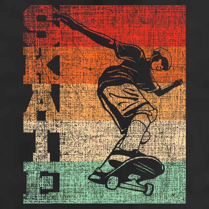 Retro Skate Skateboarder Skateboard Skateboarding Skater Golf Towel
