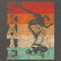 Retro Skate Skateboarder Skateboard Skateboarding Skater Cotton Canvas Backpack